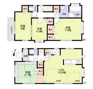 東京都世田谷区桜上水3【一戸建】の間取り