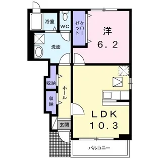 千葉県柏市松ケ崎【アパート】の間取り