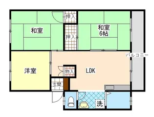 コーポ篠原【2階】の間取り