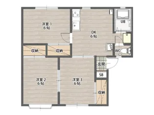 ドリームハイツ【1階】の間取り