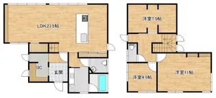 広島県広島市西区三滝本町2【一戸建】の間取り