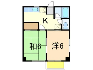 コーポリバーサイドIII【3階】の間取り