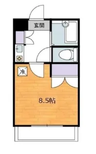 あおきアパート【2階】の間取り