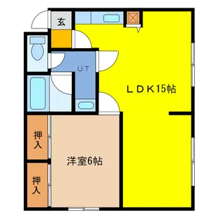 北海道千歳市弥生3【アパート】の間取り