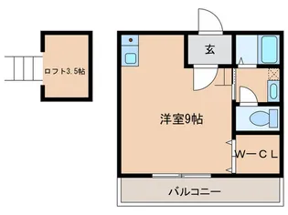 ルミエール西代A棟【2階】の間取り