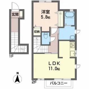ルミネ【2階】の間取り
