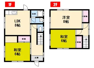 広島県広島市西区己斐大迫1【一戸建】の間取り