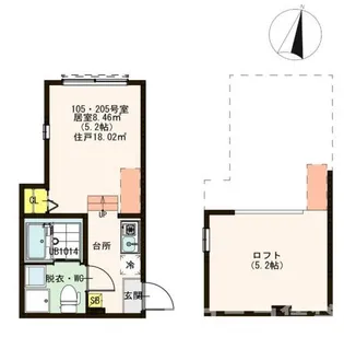ハーモニーテラス北小岩VII【1階】の間取り