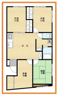 第2ヒルトップ梶ヶ谷【1階】の間取り