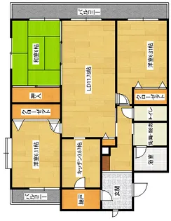 レジデンスNAKAMURA【3階】の間取り
