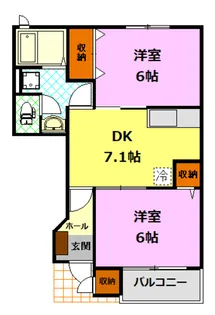 セカンドエクセル【1階】の間取り