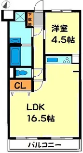 綴マンション【1階】の間取り