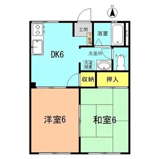 藤ハイツII【1階】の間取り