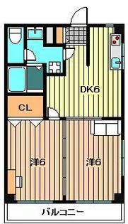 YAMANAKAマンション【3階】の間取り
