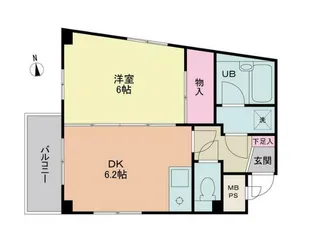 ライフプラザ調布【4階】の間取り