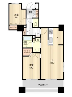 東京都中央区築地7【マンション】の間取り