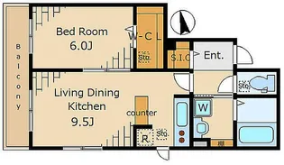 東京都港区白金3【マンション】の間取り
