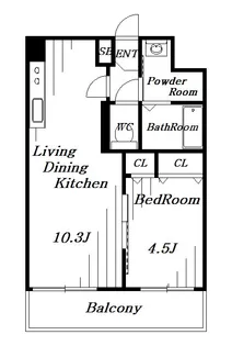 千葉県千葉市花見川区幕張本郷4【マンション】の間取り
