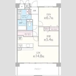 大阪府摂津市千里丘東5【マンション】の間取り