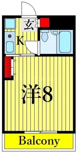 ニューガイアリルーム葛西駅南NO20【4階】の間取り