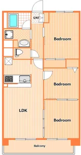 ピエス綱島【1階】の間取り