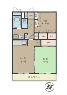 ドミシル池袋【1階】の間取り