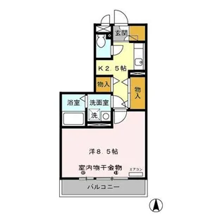 愛知県春日井市出川町7【アパート】の間取り