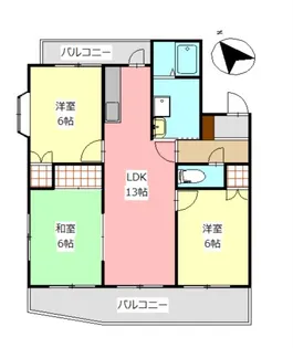 熊本県熊本市南区城南町阿高【マンション】の間取り