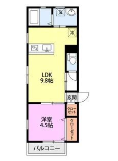 Leap白山通【2階】の間取り