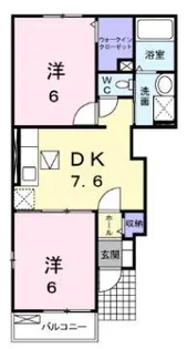 ラ フォンテーヌ【1階】の間取り