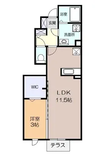 サニーフラット鵠沼【1階】の間取り