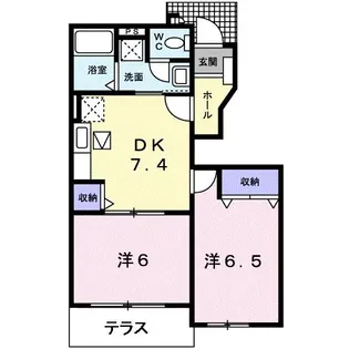 クロスロードスクエア【1階】の間取り