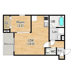 ジーメゾン北名古屋徳重ミソーレ【3階】の間取り