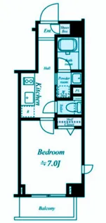 ブライズ上野毛DUE【5階】の間取り