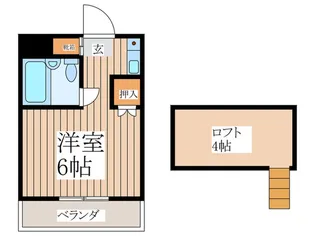 サンパレスI東伏見【1階】の間取り