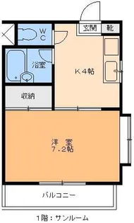 メゾンシーブリーム【3階】の間取り