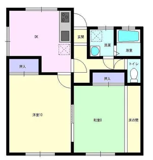 セントラルハイツII【2階】の間取り
