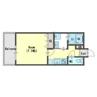 アルペジオ三宮【6階】の間取り