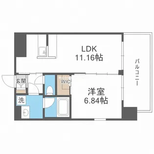 プレジオ御幣島【4階】の間取り