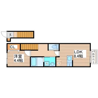 クラシア富沢【2階】の間取り
