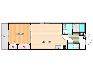 フジパレス教興寺II【1階】の間取り