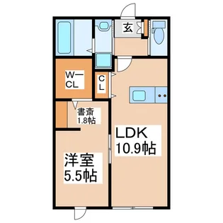 THE OASIS【1階】の間取り