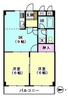 ハイパールマンションII【3階】の間取り