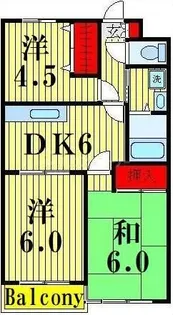 グランベールヨシダ【2階】の間取り