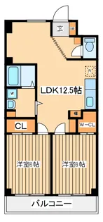 ハイツイチノC【4階】の間取り