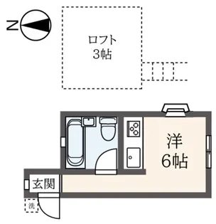 サンパレス京王【2階】の間取り