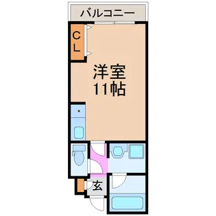 ラ・メゾン・ド・ポム【1階】の間取り