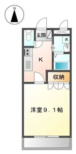 クレディール豊田【1階】の間取り