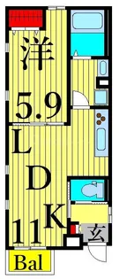 クレアージュ・K【1階】の間取り