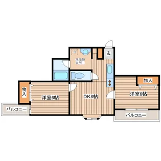 ベルコムン原町【3階】の間取り